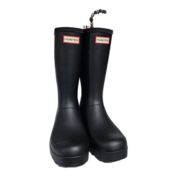 HUNTER Matte Black Boots - Size 11 - Picture 2 of 10